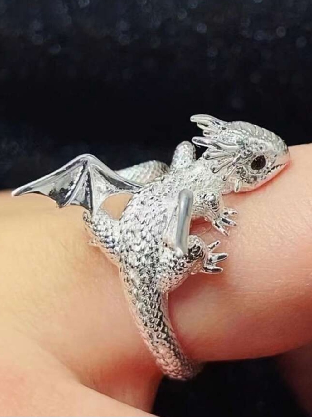 Silver Dragon Ring